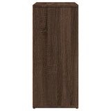 Credenza Rovere Marrone 60x31x70 cm in Legno truciolato