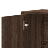 Credenza Rovere Marrone 60x31x70 cm in Legno truciolato
