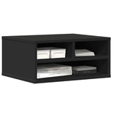 Supporto per Stampante Nero 49x40x22,5 cm Legno Multistrato