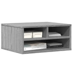 Supporto Stampante Grigio Sonoma 49x40x22,5cm Legno Multistrato