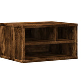 Supporto Stampante Rovere Fumo 40x32x22,5 cm Legno truciolato