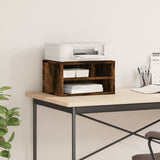 Supporto Stampante Rovere Fumo 40x32x22,5 cm Legno truciolato