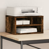 Supporto Stampante Rovere Fumo 40x32x22,5 cm Legno truciolato