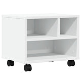 Supporto per Stampante con Ruote Bianco 41x32x34,5 cm