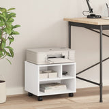 Supporto per Stampante con Ruote Bianco 41x32x34,5 cm