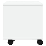 Supporto per Stampante con Ruote Bianco 41x32x34,5 cm