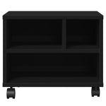 Supporto per Stampante con Ruote Nero 41x32x34,5 cm