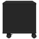 Supporto per Stampante con Ruote Nero 41x32x34,5 cm