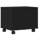 Supporto per Stampante con Ruote Nero 41x32x34,5 cm