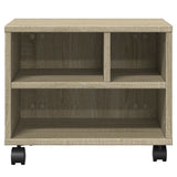 Supporto per Stampante con Ruote Rovere Sonoma 41x32x34,5 cm
