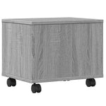 Supporto per Stampante con Ruote Grigio Sonoma 41x32x34,5 cm