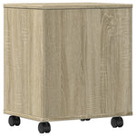 Supporto per Stampante con Ruote Rovere Sonoma 41x32x48 cm