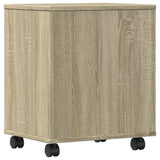 Supporto per Stampante con Ruote Rovere Sonoma 41x32x48 cm