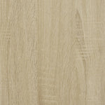Supporto per Stampante con Ruote Rovere Sonoma 41x32x48 cm