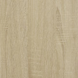 Supporto per Stampante con Ruote Rovere Sonoma 41x32x48 cm