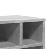 Supporto per Stampante con Ruote Grigio Cemento 41x32x48 cm