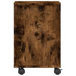 Supporto per Stampante con Ruote Rovere Fumo 41x32x48 cm