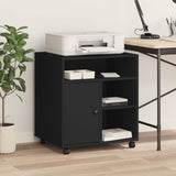 Supporto per Stampante con Ruote Nero 41x32x48 cm