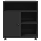 Supporto per Stampante con Ruote Nero 41x32x48 cm