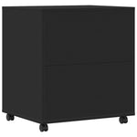 Supporto per Stampante con Ruote Nero 41x32x48 cm