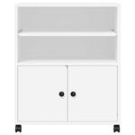 Supporto per Stampante con Ruote Bianco 60x48x74 cm