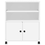 Supporto per Stampante con Ruote Bianco 60x48x74 cm