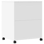 Supporto per Stampante con Ruote Bianco 60x48x74 cm