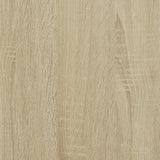 Supporto per Stampante con Ruote Rovere Sonoma 60x48x74 cm