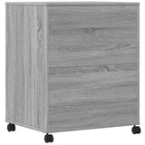 Supporto per Stampante con Ruote Grigio Sonoma 60x48x74 cm