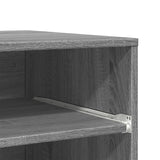 Supporto per Stampante con Ruote Grigio Sonoma 60x48x74 cm