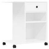 Supporto per Stampante con Ruote Bianco 60x40x68,5 cm