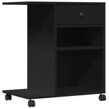 Supporto per Stampante con Ruote Nero 60x40x68,5 cm