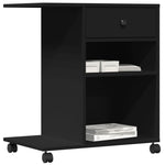 Supporto per Stampante con Ruote Nero 60x40x68,5 cm