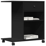 Supporto per Stampante con Ruote Nero 60x40x68,5 cm