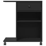 Supporto per Stampante con Ruote Nero 60x40x68,5 cm