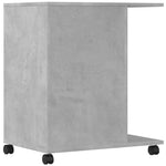 Supporto per Stampante con Ruote Grigio Cemento 60x40x68,5 cm