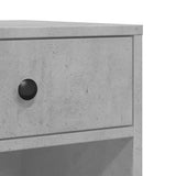 Supporto per Stampante con Ruote Grigio Cemento 60x40x68,5 cm
