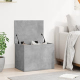 Contenitore Grigio Cemento 60x42x46 cm in Legno truciolato