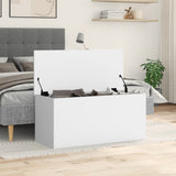 Contenitore Portaoggetti Bianco 100x42x46 cm Legno truciolato