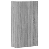 Schedario Grigio Sonoma 60x32x115 cm in Legno truciolato