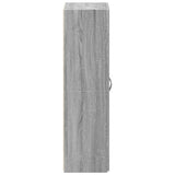 Schedario Grigio Sonoma 60x32x115 cm in Legno truciolato