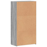 Schedario Grigio Sonoma 60x32x115 cm in Legno truciolato