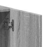 Schedario Grigio Sonoma 60x32x115 cm in Legno truciolato