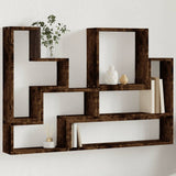 Mensola a Muro Rovere Fumo 96x12x64 cm in Legno truciolato