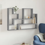 Mensola a Muro Grigio Sonoma 96x12x64 cm in Legno truciolato