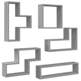 Mensola a Muro Grigio Sonoma 96x12x64 cm in Legno truciolato