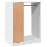 Armadio Bianco 77x48x102 cm in Legno truciolato