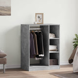 Armadio Grigio Cemento 77x48x102 cm in Legno truciolato