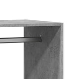 Armadio Grigio Cemento 77x48x102 cm in Legno truciolato