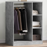 Armadio Grigio Cemento 77x48x102 cm in Legno truciolato